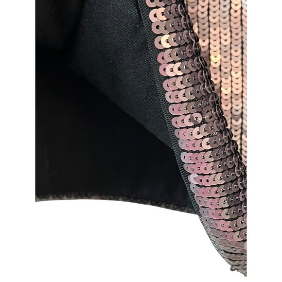 Ashley Nell Tipton Women's Crop Top Blouse Pink Pewter Sequin S/S Plus Size 1X - Picture 5 of 12